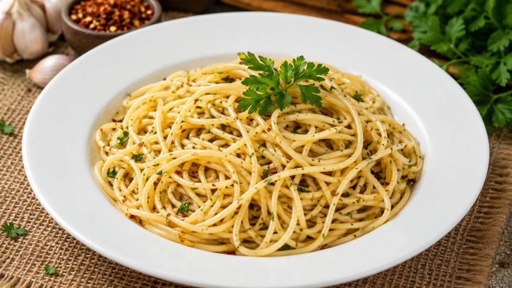 Aglio-E-Olio Chicken Pasta