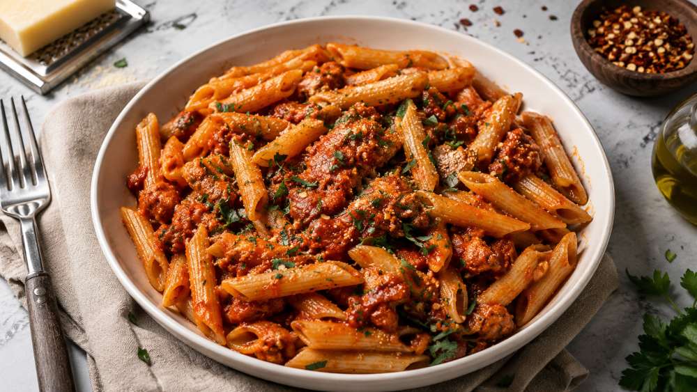 Red Sauce Chicken Pasta